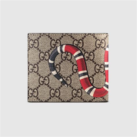 gucci supreme wallet men's|gucci wallet snake original.